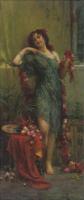 Zatzka, Hans - Girls with garlands of flowers II